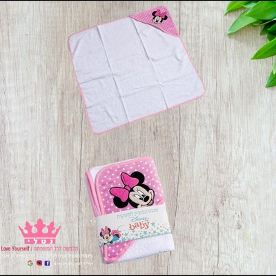 מגבת קפוצון לתינוקת 100% כותנה