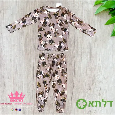 פיגמה קטיפה לבנות דלתא מידות 2-10 (תואם אמא ובת)