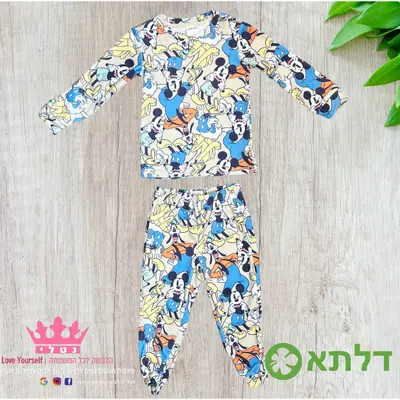 פיגמות קטיפה בנים דלתא מידות 2-10