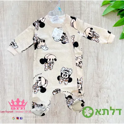 אוברול תינוקות פוטר לבנות דלתא מידות 0M-24M